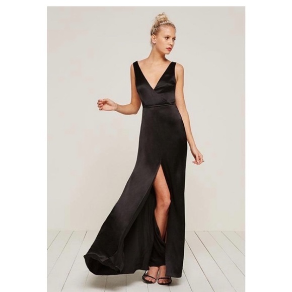 Reformation Dresses & Skirts - Reformation Eliana Dress size 2 black silk